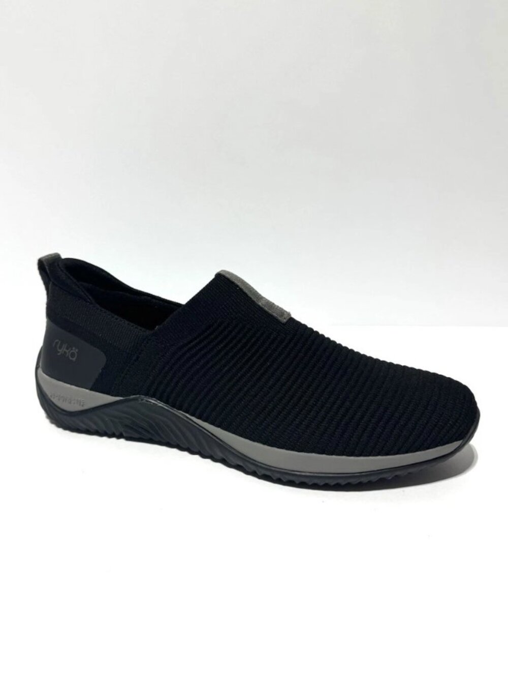 Ryka Womens Echo Knit Slip On Black Size 8.5 M